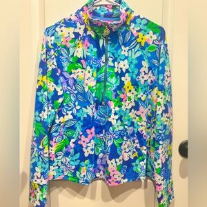 Lilly Pulitzer Size SMALL Melena Popover in Boralis Blue